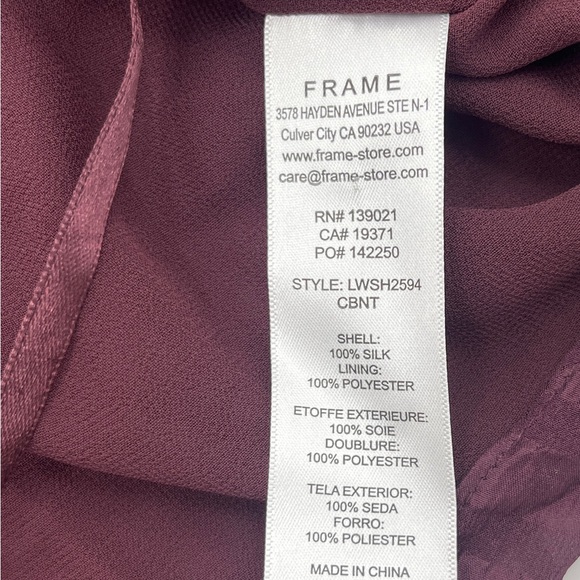 NWOT - Frame Silk Tone on Tone Striped Swing Tank Top - Size Medium - Picture 7 of 8